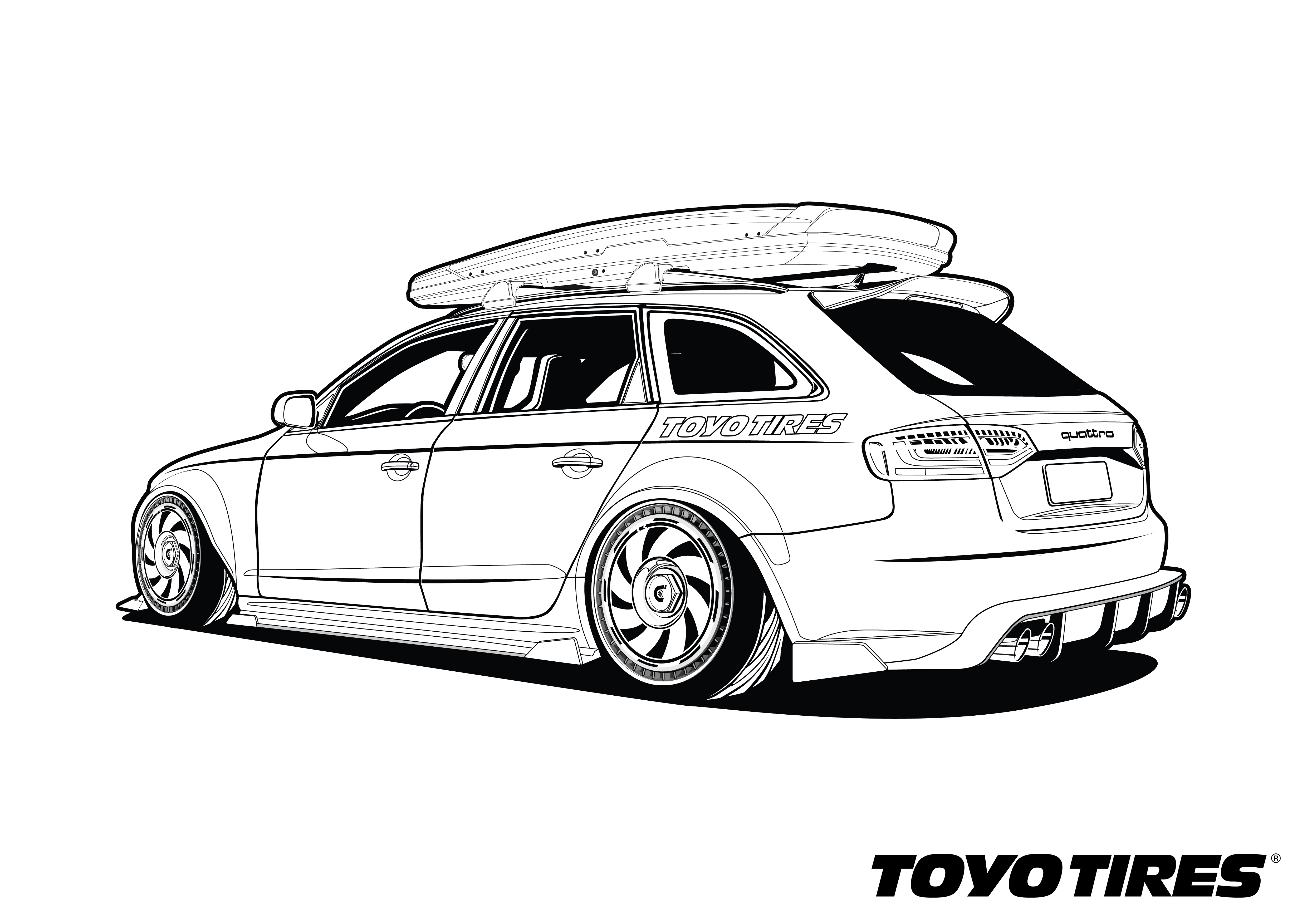 Toyo Tires Coloring Page 4