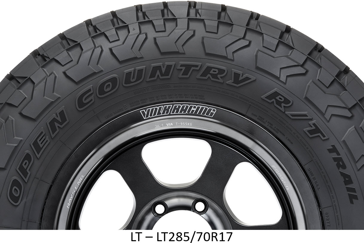 Open Country R/T Trail LT285/70R17 Sidewall